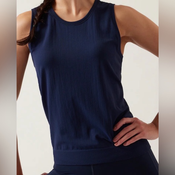 Athleta Tops 35 Any 3 Items Athleta Inmotion Tank Navy Poshmark